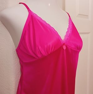 Tracy Womens Pink Cami 2X Petite